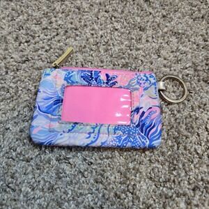 Lilly Pulitzer ID Case & Keychain Wallet – Shade Seekers Print